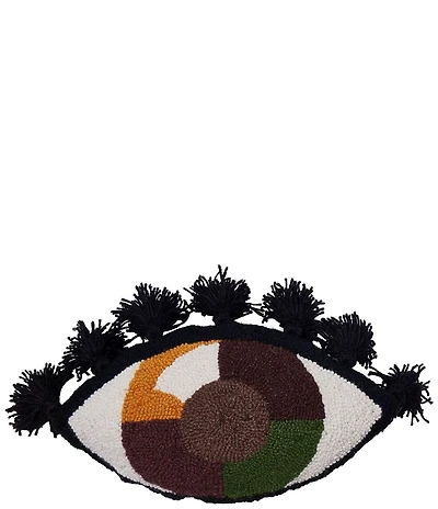 Jungalow Eye Love You Wool Hook Pillow