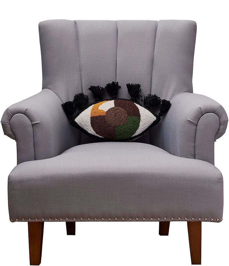 Jungalow Eye Love You Wool Hook Pillow