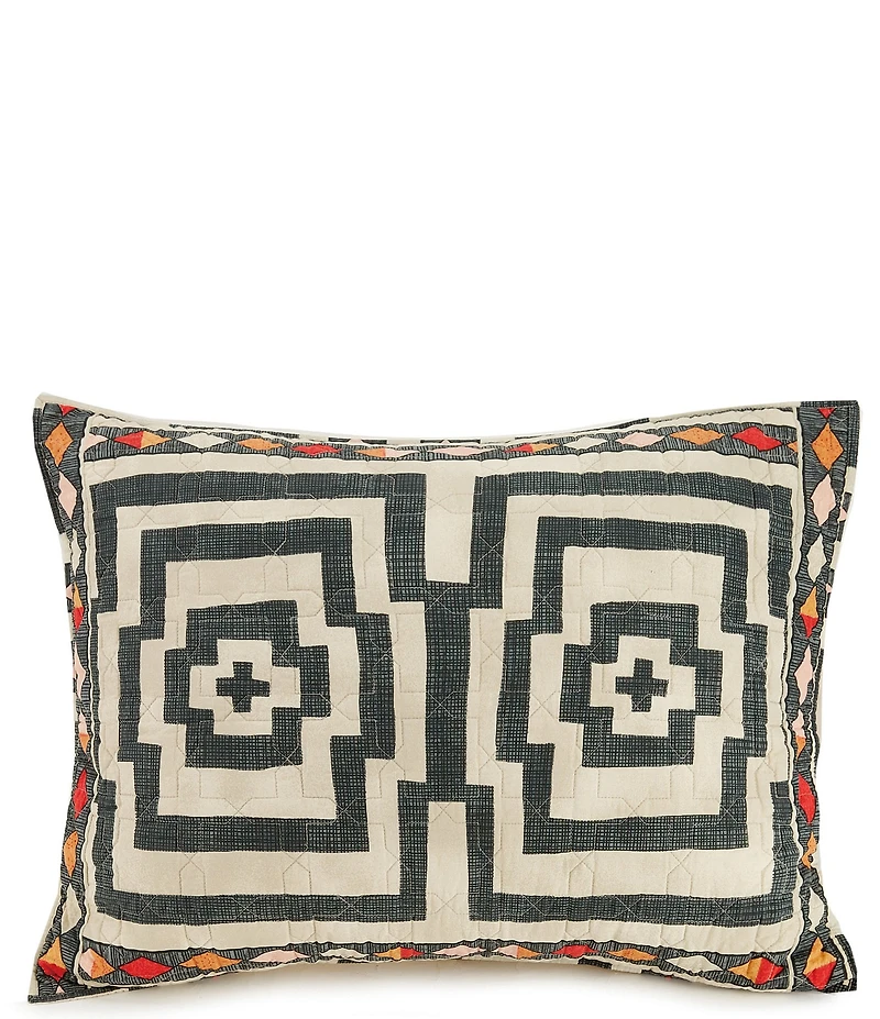 Jungalow Hypnotic Geometric Greek Key Pattern Reversible Mini Quilt Set