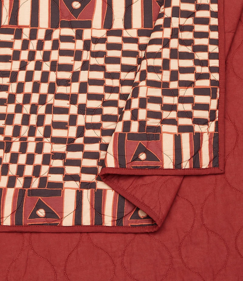 Jungalow Verona Geometric Reversible Cotton Quilt Mini Set