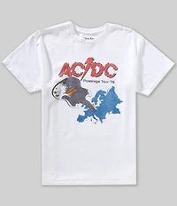 Junk Food ACDC Euro Tour '78 Short Sleeve T-Shirt