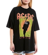 Junk Food ACDC European Tour Oversized Graphic T-Shirt