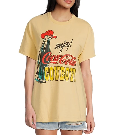 Junk Food Enjoy Coke Cowboy Oversized Graphic T-Shirt