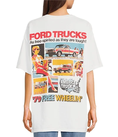 Junk Food Ford Trucks Crewneck Short Sleeve Oversized Graphic T-Shirt