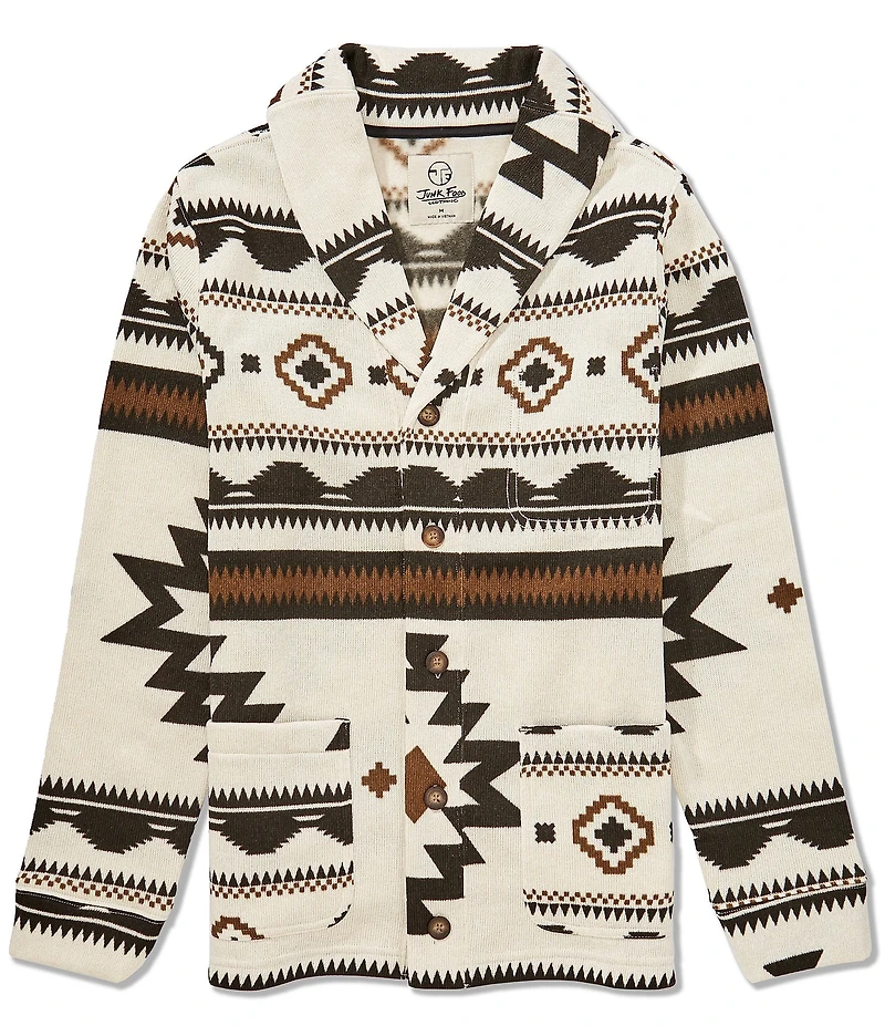 Junk Food Harper Fleece Sweater Cardigan