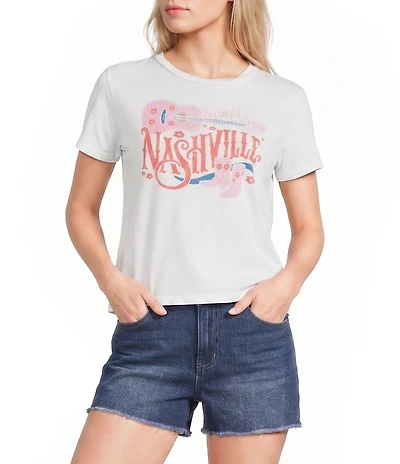 Junk Food Nashville Guitar Short Sleeve Tee