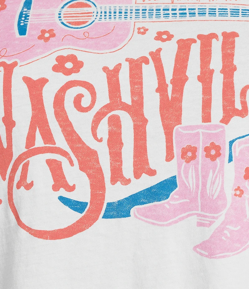 Junk Food Nashville Guitar Short Sleeve Tee