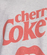 Junk Food Off The Shoulder Cherry Coke Long Sleeve Sweatshirt