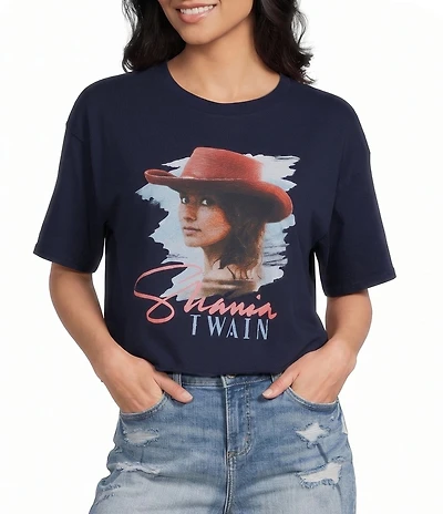 Junk Food Shania Twain Short Sleeve Cropped Tee
