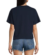 Junk Food Short Sleeve Crewneck Rolling Stones Raw Edge Graphic T-Shirt