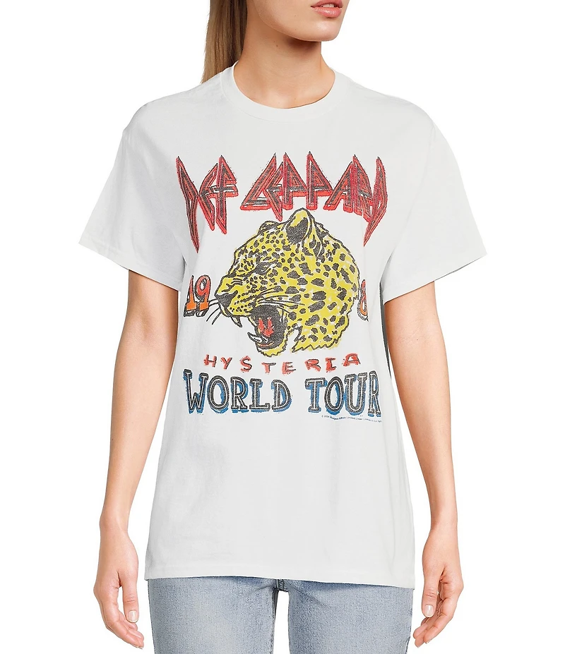 Junk Food Short Sleeve Def Leppard Hysteria T-Shirt