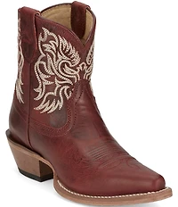 Justin Boots Isabella Leather Western Booties