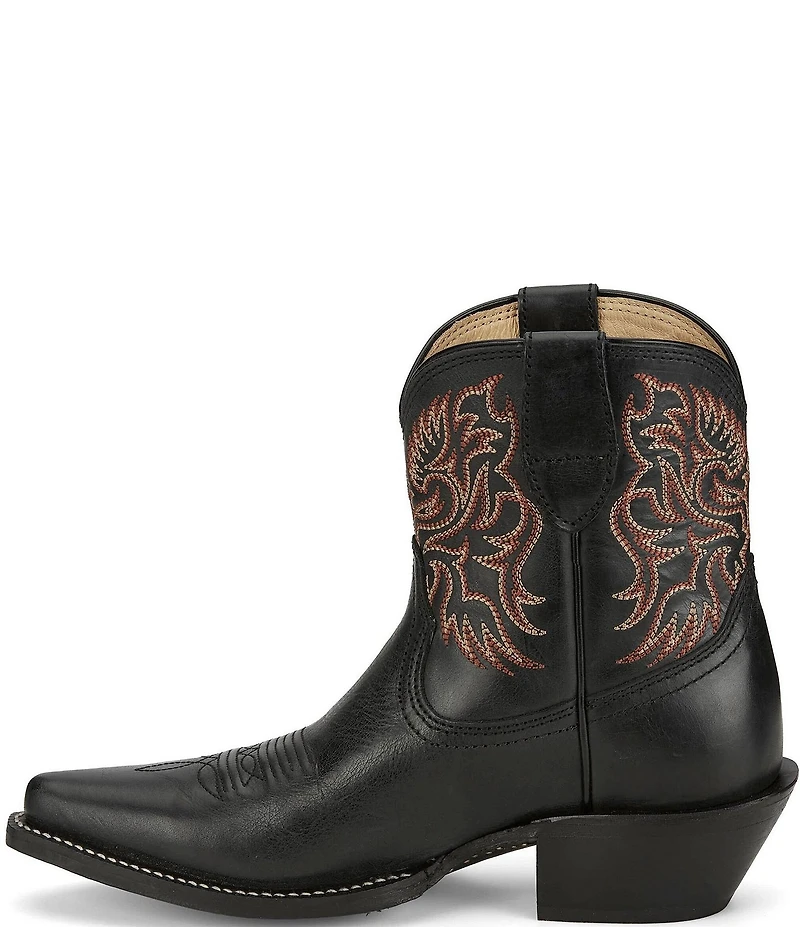 Justin Boots Isabella Leather Western Booties
