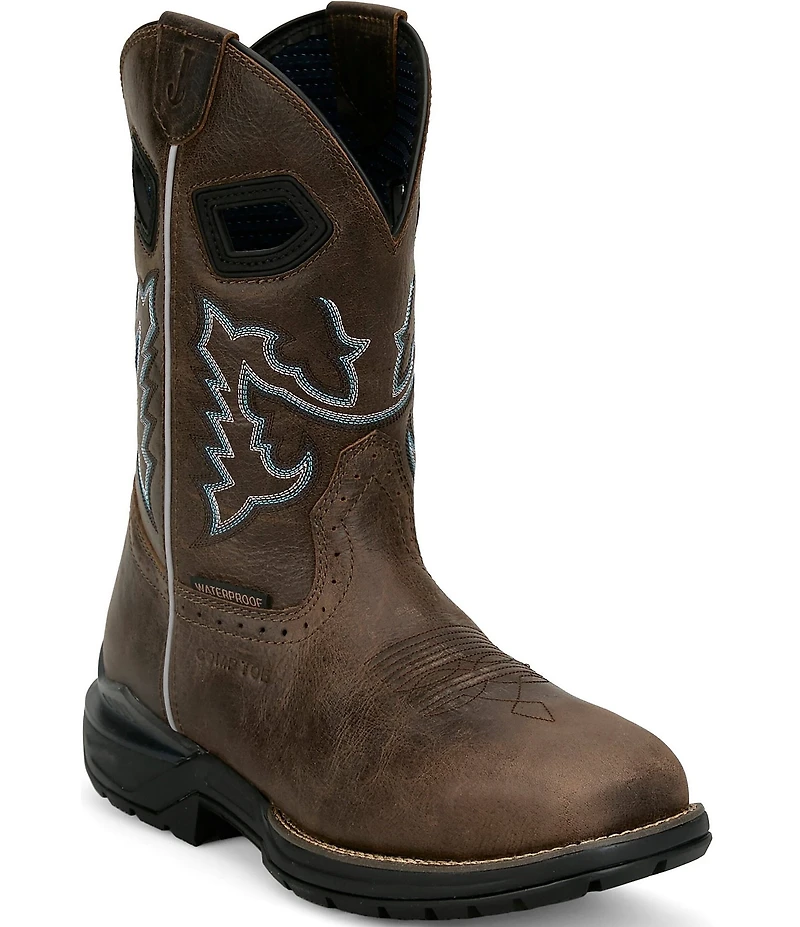 Justin Boots Men's Apprentice 11#double; Waterproof Nano Composite Toe Western Boots