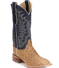 Justin Boots Men's Chisolm 13#double; Full Quill Ostrich Western Boots