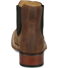 Justin Boots Men's Crazy Buck Leather Western Chelsea Booties