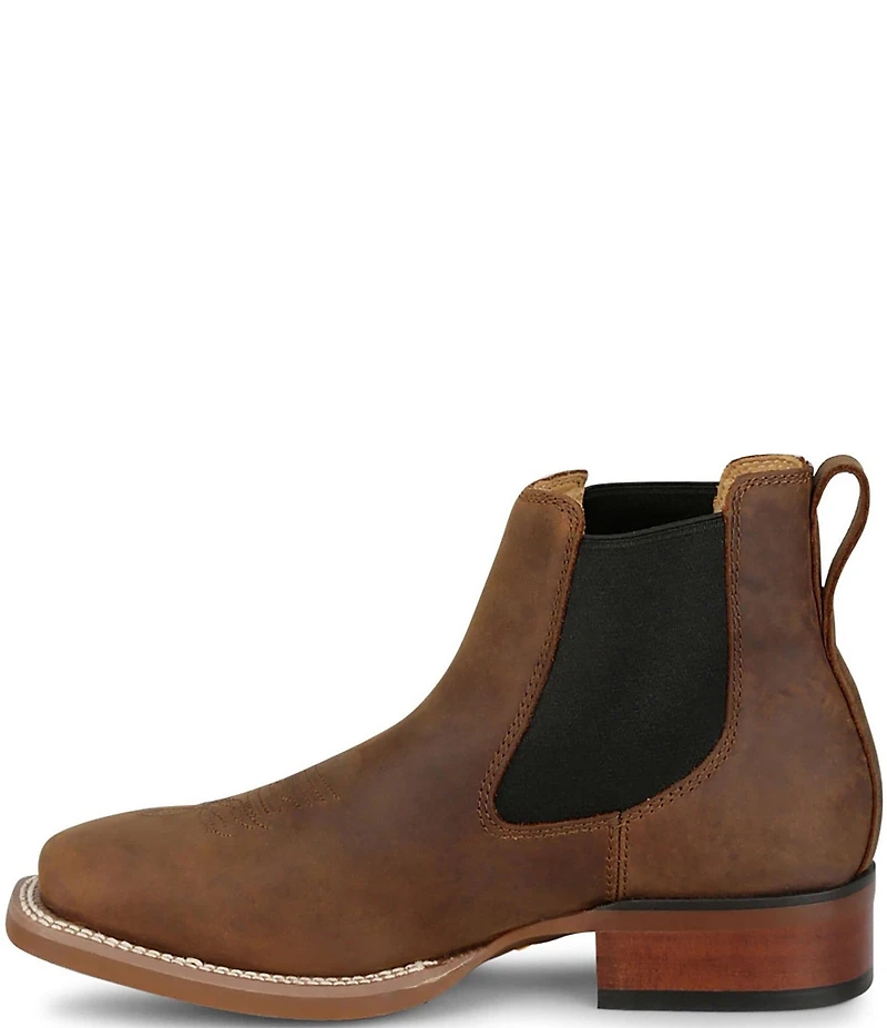 Justin Boots Men's Crazy Buck Leather Western Chelsea Booties