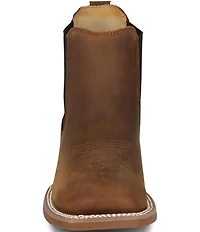 Justin Boots Men's Crazy Buck Leather Western Chelsea Booties
