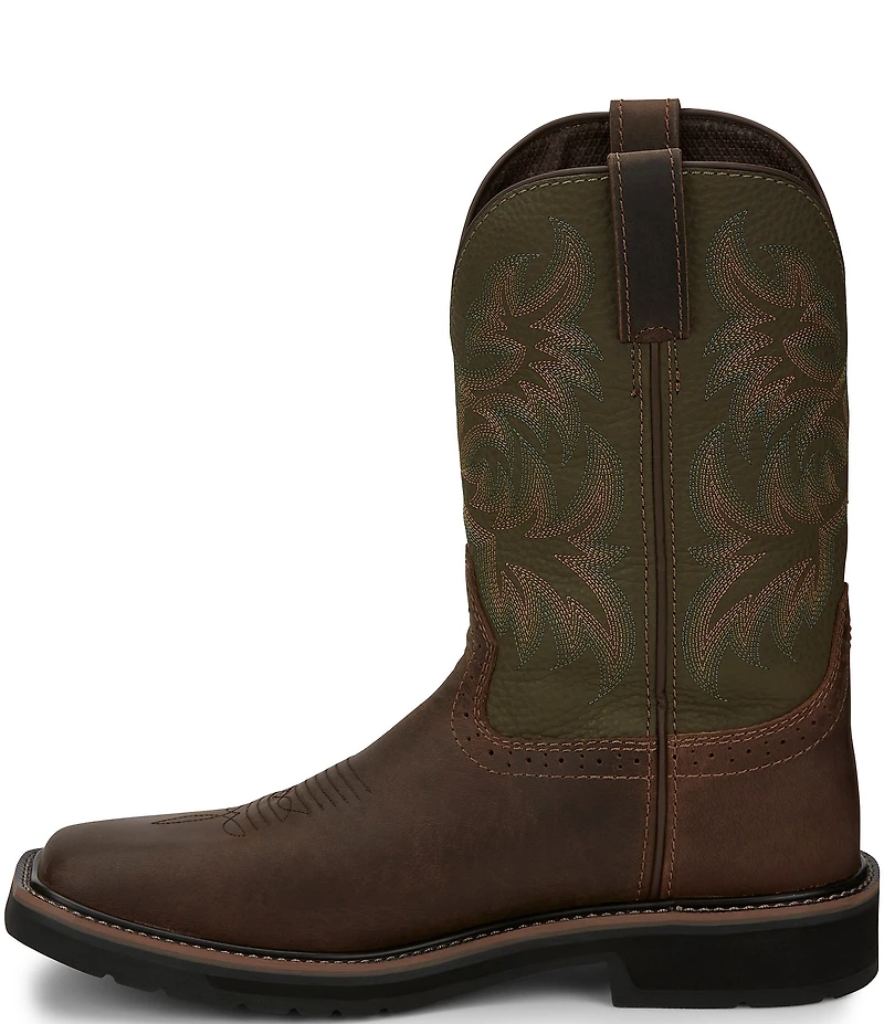 Justin Boots Men's Driller 11#double; Soft Toe Work Boots
