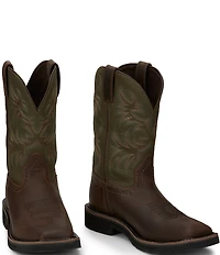 Justin Boots Men's Driller 11#double; Soft Toe Work Boots