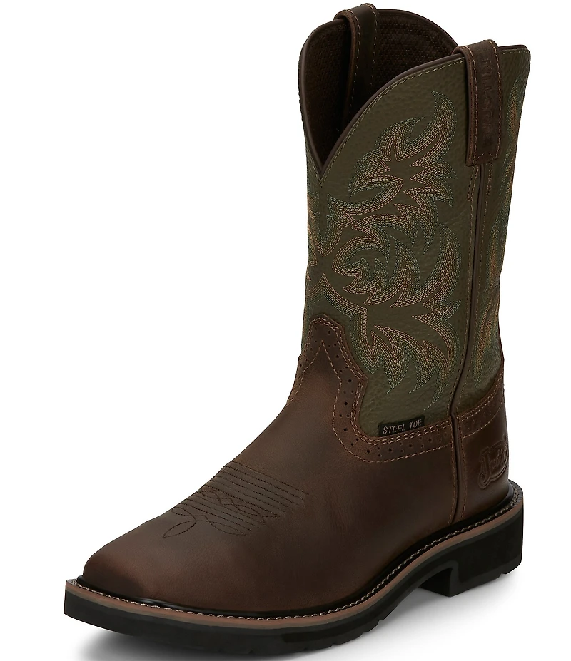 Justin Boots Men's Driller Steel Toe Work Boots
