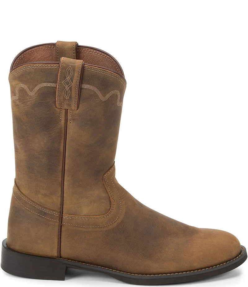 Justin Boots Men's Jeb 10#double; Western Roper Leather Boots