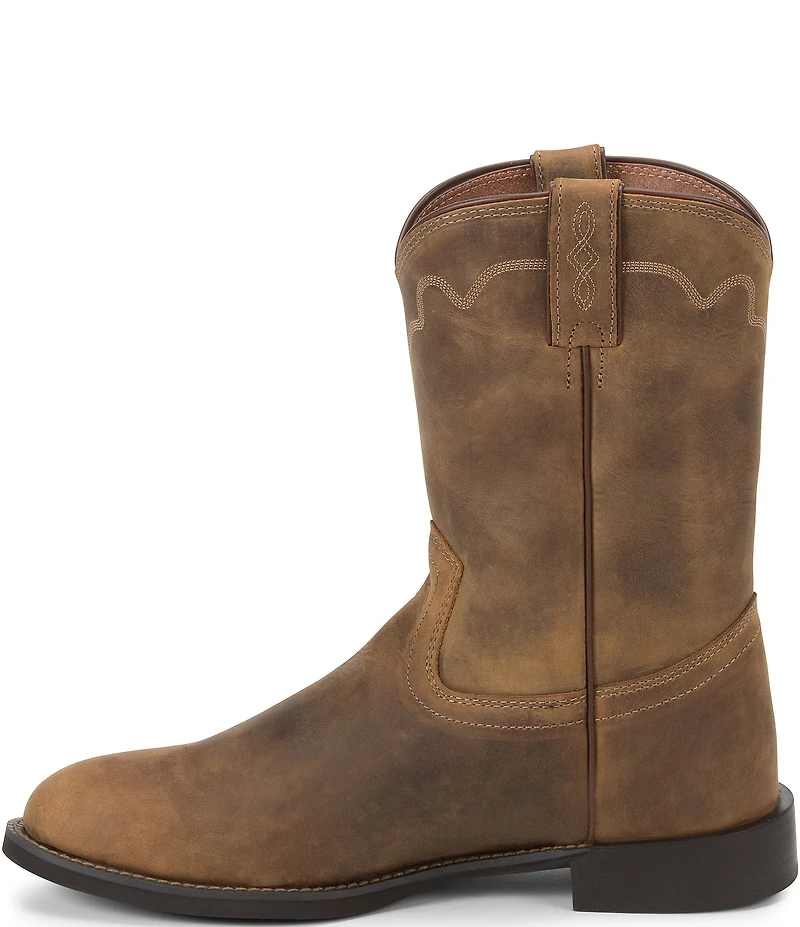 Justin Boots Men's Jeb 10#double; Western Roper Leather Boots