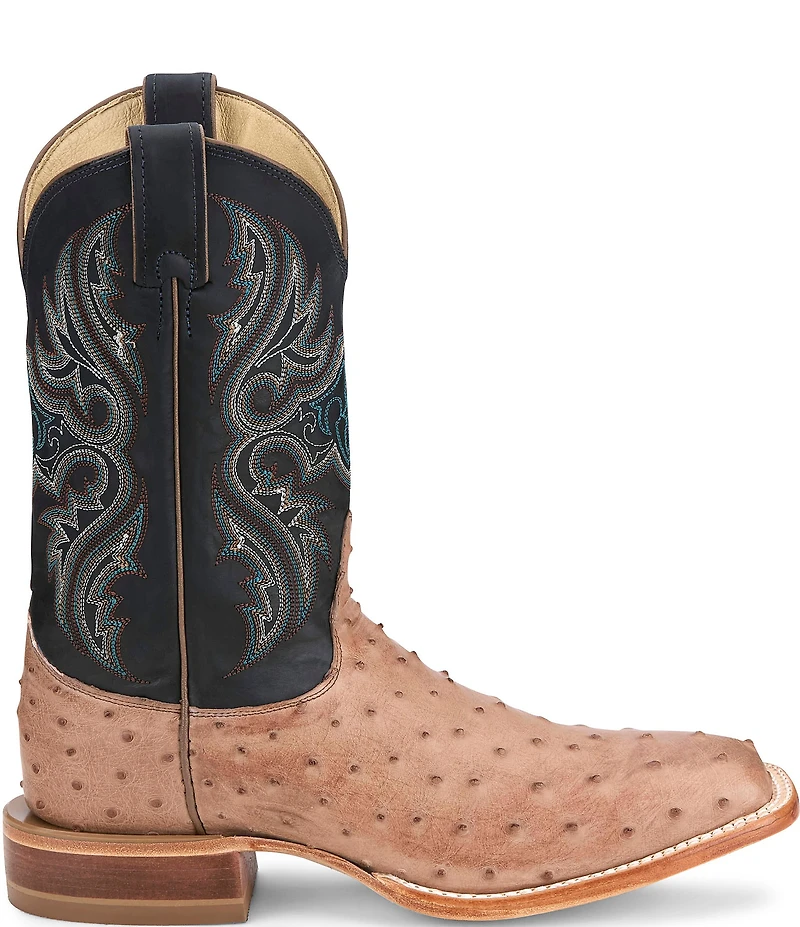 Justin Boots Men's Moseley 11#double; Full Quill Ostrich Western Boots