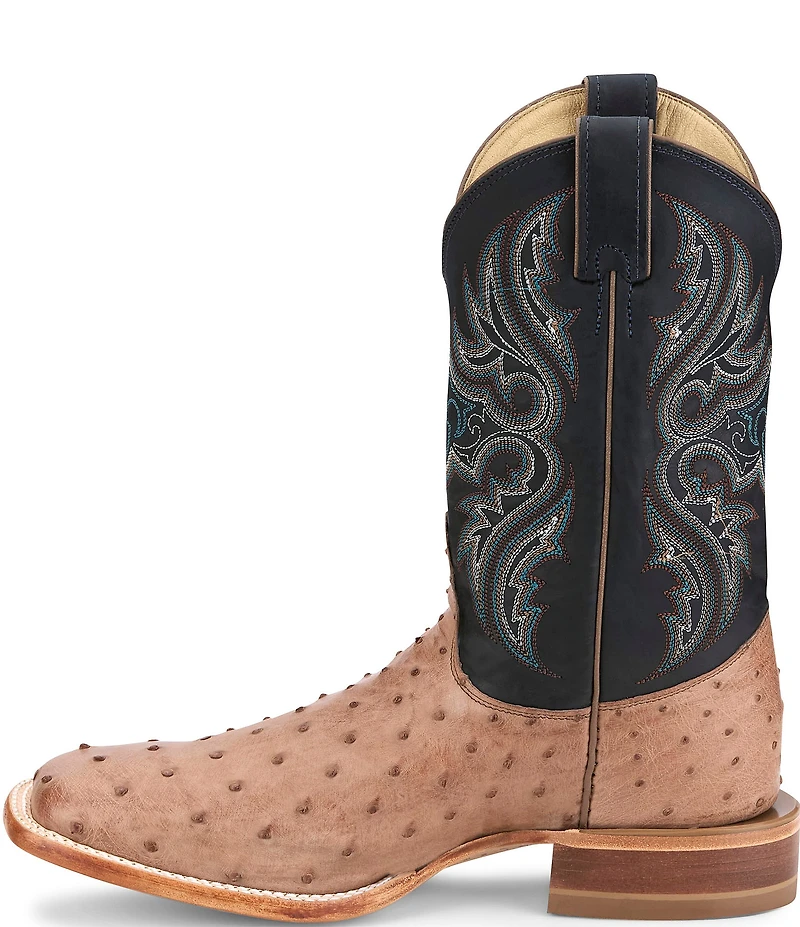 Justin Boots Men's Moseley 11#double; Full Quill Ostrich Western Boots