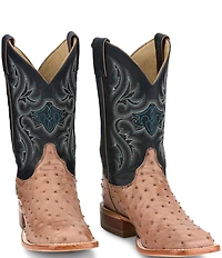 Justin Boots Men's Moseley 11#double; Full Quill Ostrich Western Boots