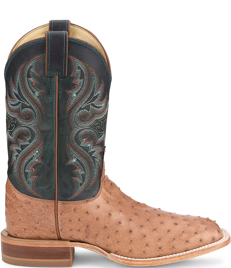 Justin Boots Men's Moseley 11#double; Full Quill Ostrich Western Boots