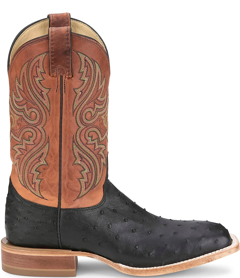 Justin Boots Men's Moseley 11#double; Full Quill Ostrich Western Boots