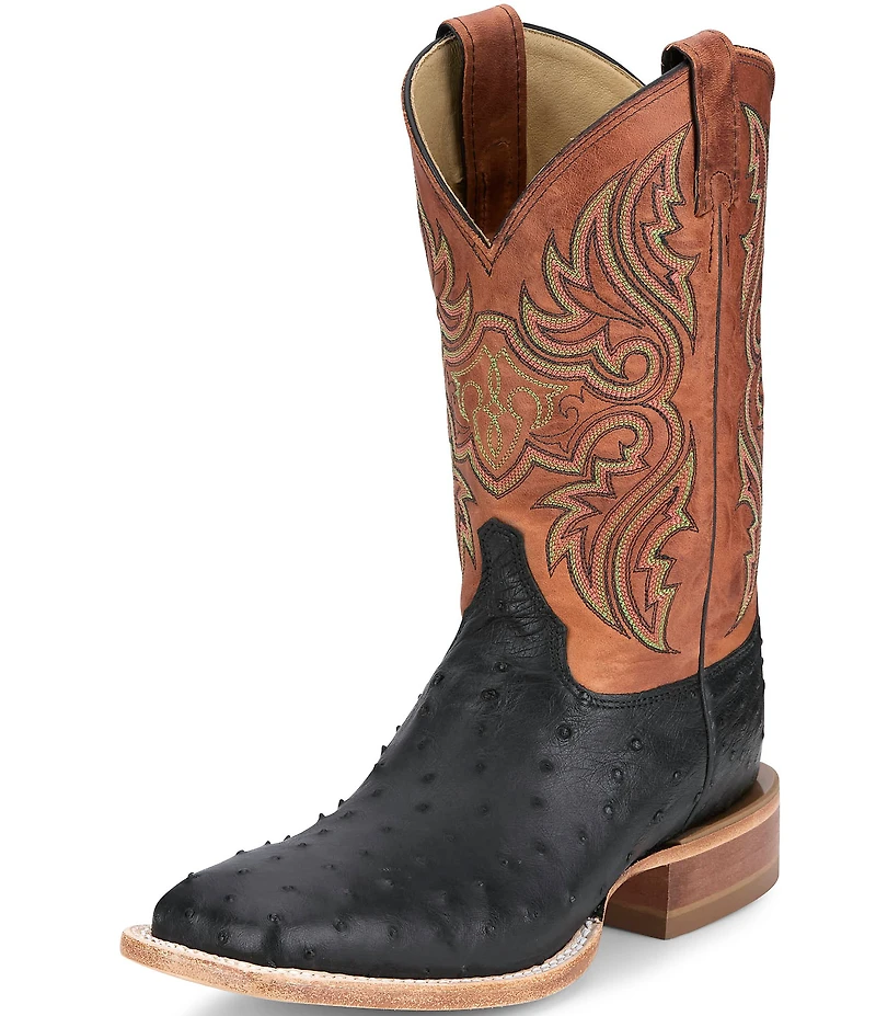Justin Boots Men's Moseley 11#double; Full Quill Ostrich Western Boots