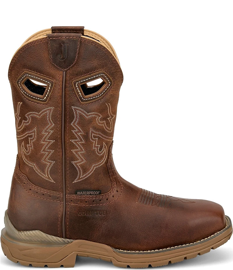 Justin Boots Men's Oilpatch 11#double; Waterproof Nano Composite Toe Western Boot