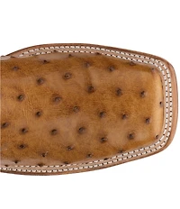 Justin Boots Men's Pascoe 13#double; Full Ostrich Quill Western Boots