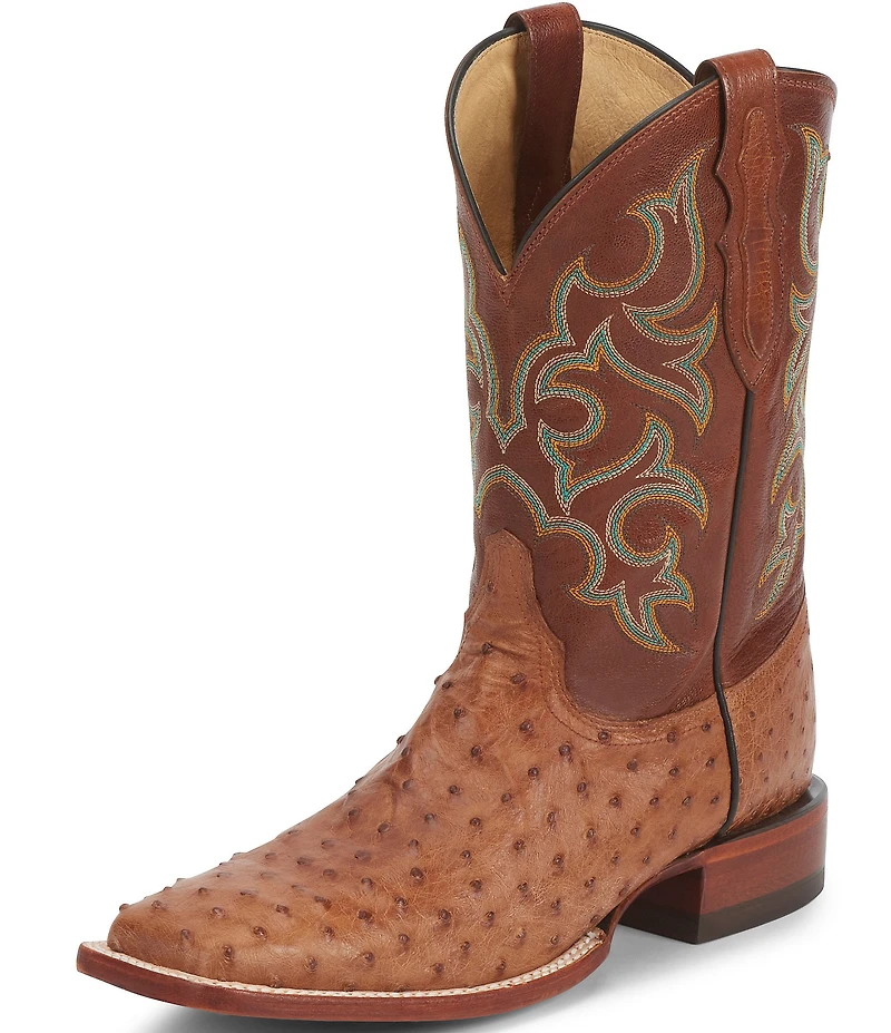 Justin Boots Men's Truman 11#double; Quill Ostrich Western Boots
