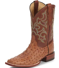 Justin Boots Men's Truman 11#double; Quill Ostrich Western Boots