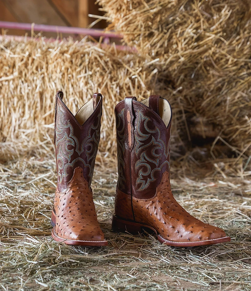 Justin Boots Men's Truman 11#double; Quill Ostrich Western Boots