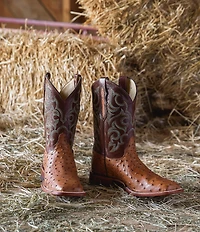 Justin Boots Men's Truman 11#double; Quill Ostrich Western Boots