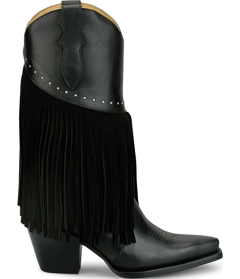 Justin Boots Reba Nell Fringe Tall Western Boots