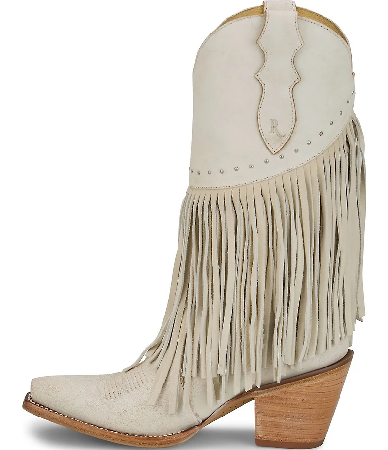 Justin Boots Reba Nell Fringe Tall Western Boots