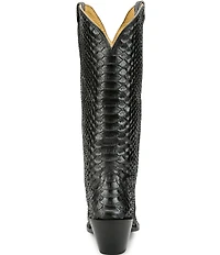 Justin Boots Reba Queen Python Leather Western Boots