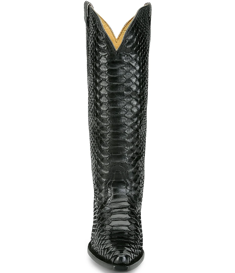 Justin Boots Reba Queen Python Leather Western Boots