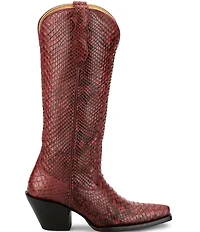 Justin Boots Reba Queen Python Leather Western Boots