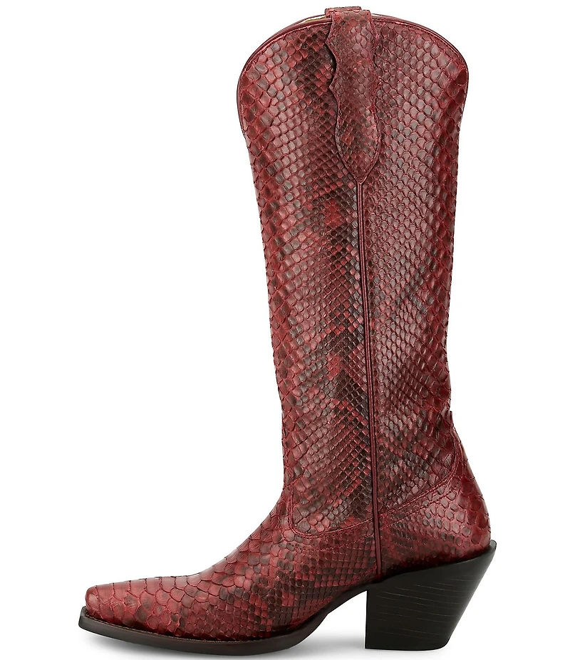 Justin Boots Reba Queen Python Leather Western Boots