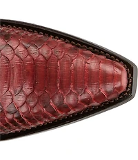 Justin Boots Reba Queen Python Leather Western Boots