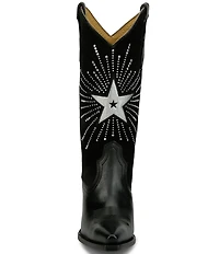 Justin Boots Reba Radio Suede and Leather Studded Western Boots