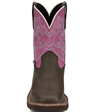 Justin Boots Sunny Leather Mid Calf Western Boots