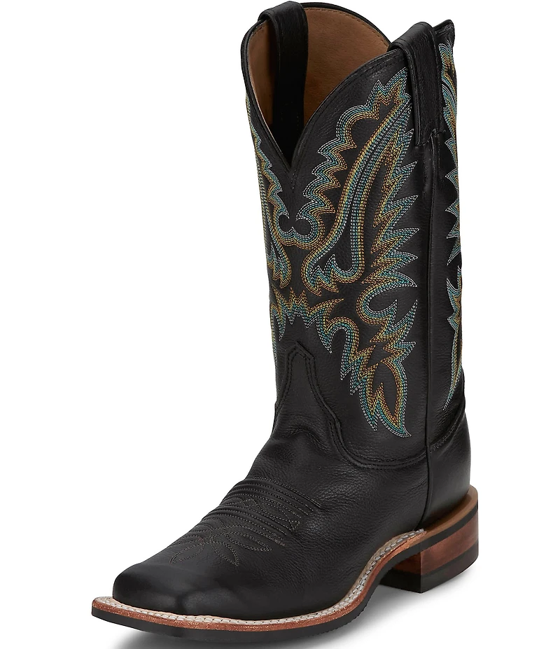 Justin Boots Women's Shay Leather Western Square Toe Boots
