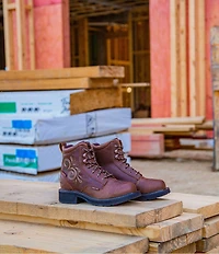 Justin Boots Katerina Leather Waterproof Steel Toe Work Booties
